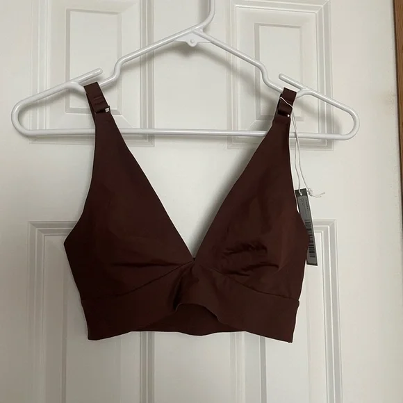 Everlane Re New Bra Dark Tan Size Small - Picture 3 of 7